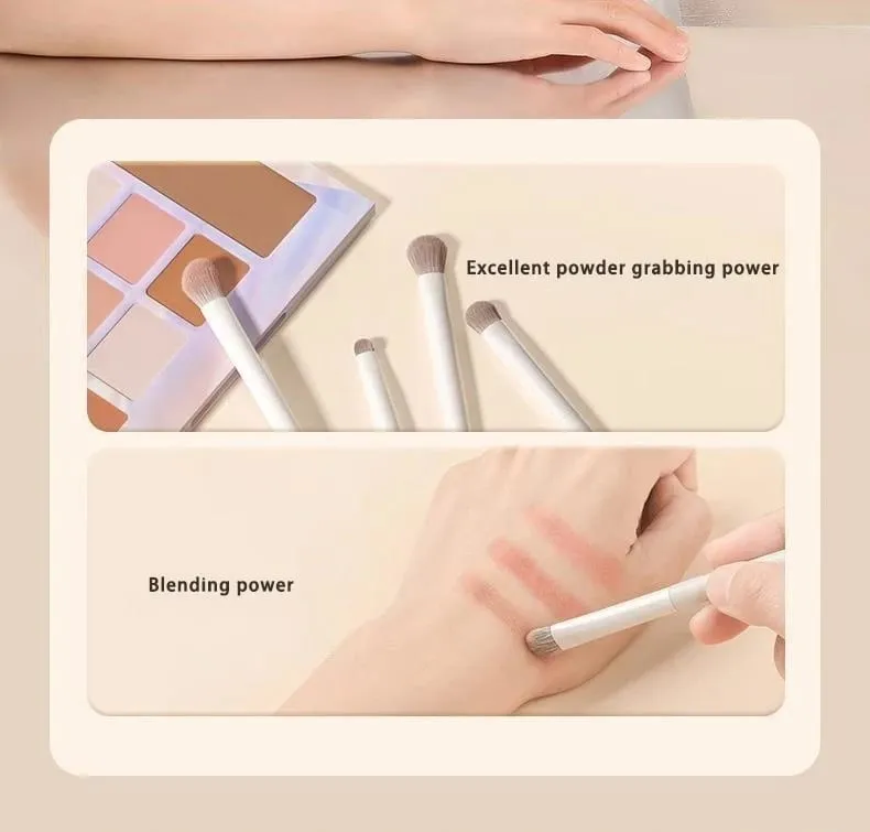Soft Eye Makeup Brush Set for Beginners 12 Pcs Eyeshadow Blending Brushes Kit Vegan Synthetic Bristles Student Friendly Portable — image 6