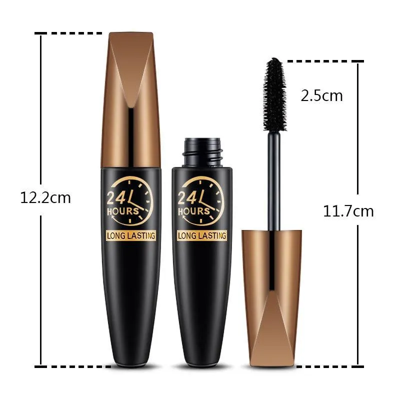 5D Eye Black Voděodolná řasenka prodlužující řasy Prodlužující řasy Silk Fiber Mascara Oční make-up pro ženy Kosmetický korejský make-up — image 5
