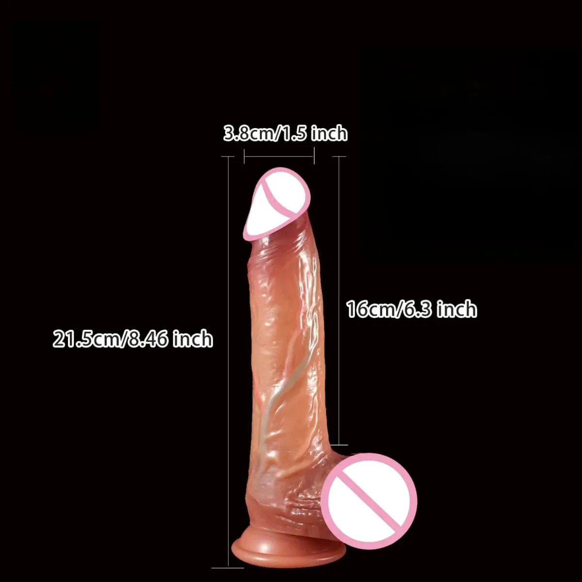 Realistisk dildo för kvinnor Gay hud glidande Förhud Sexmaskin Dick Anal Onani Strapon Big Penis Dildos Sexleksaker för vuxna 18 — image 2