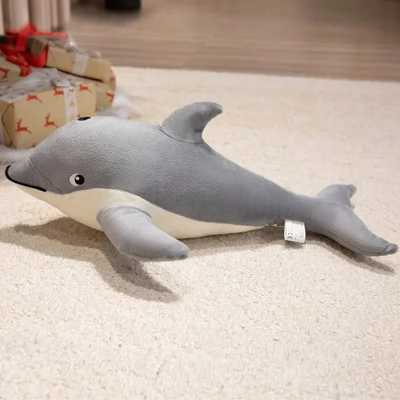 50/70cm Dolphin Plush Pillow Simulation Marine Animal Stuffed Cushion Fluffy Sofa Throw Pillow Soft Stress Relief Home Decor — image 4