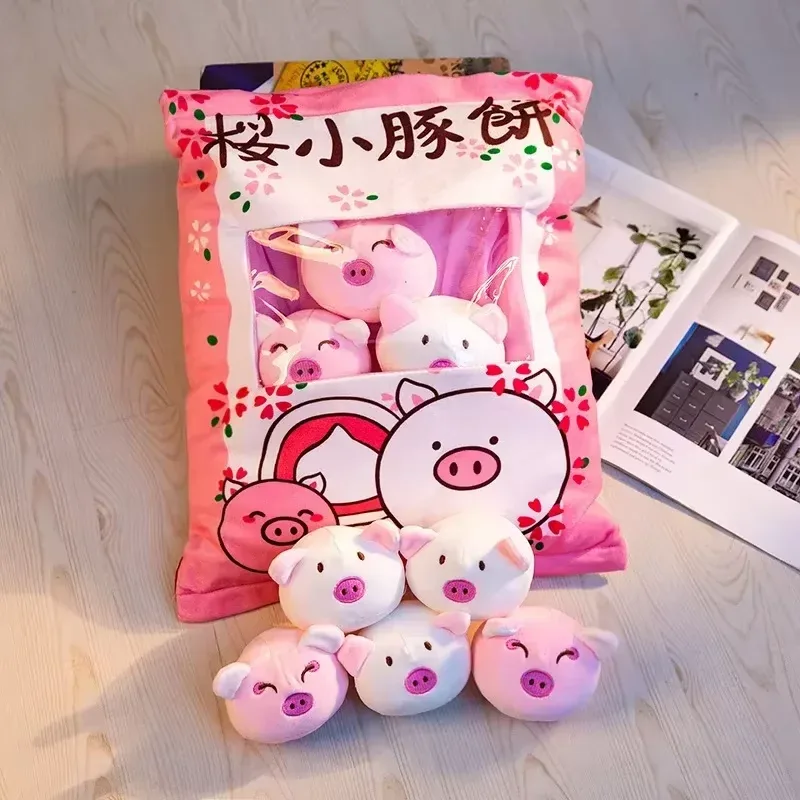 Cute Cartoon Snack Bag Plush Pillow Stuffed Doll Throw Cushion Trendy Internet Famous Snack Bag Plush Toy Soft Office Home De — image 8