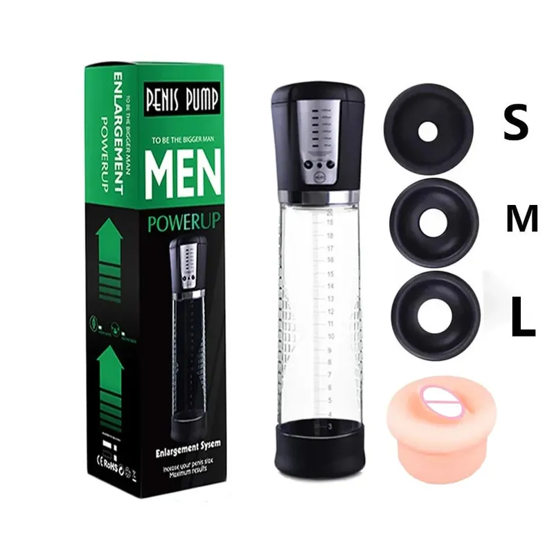 Automatic Electric Penis Pump Trainer Toy Male Self-pleasure Device with 3 Rings Suction Modes Ideal for Adult Men Sex Toys 18+ — image 9