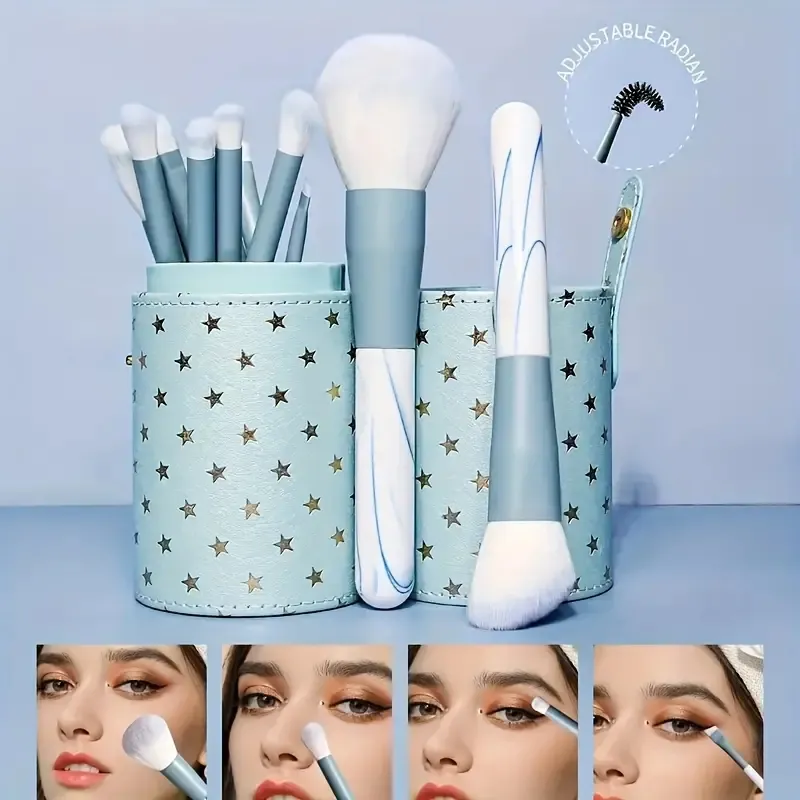 12pcs Professional Makeup Brush Set Premium Synthetic Foundation Concealer Powder Eyeshadow Blush Brushes Hygienic Beauty Tools — image 5