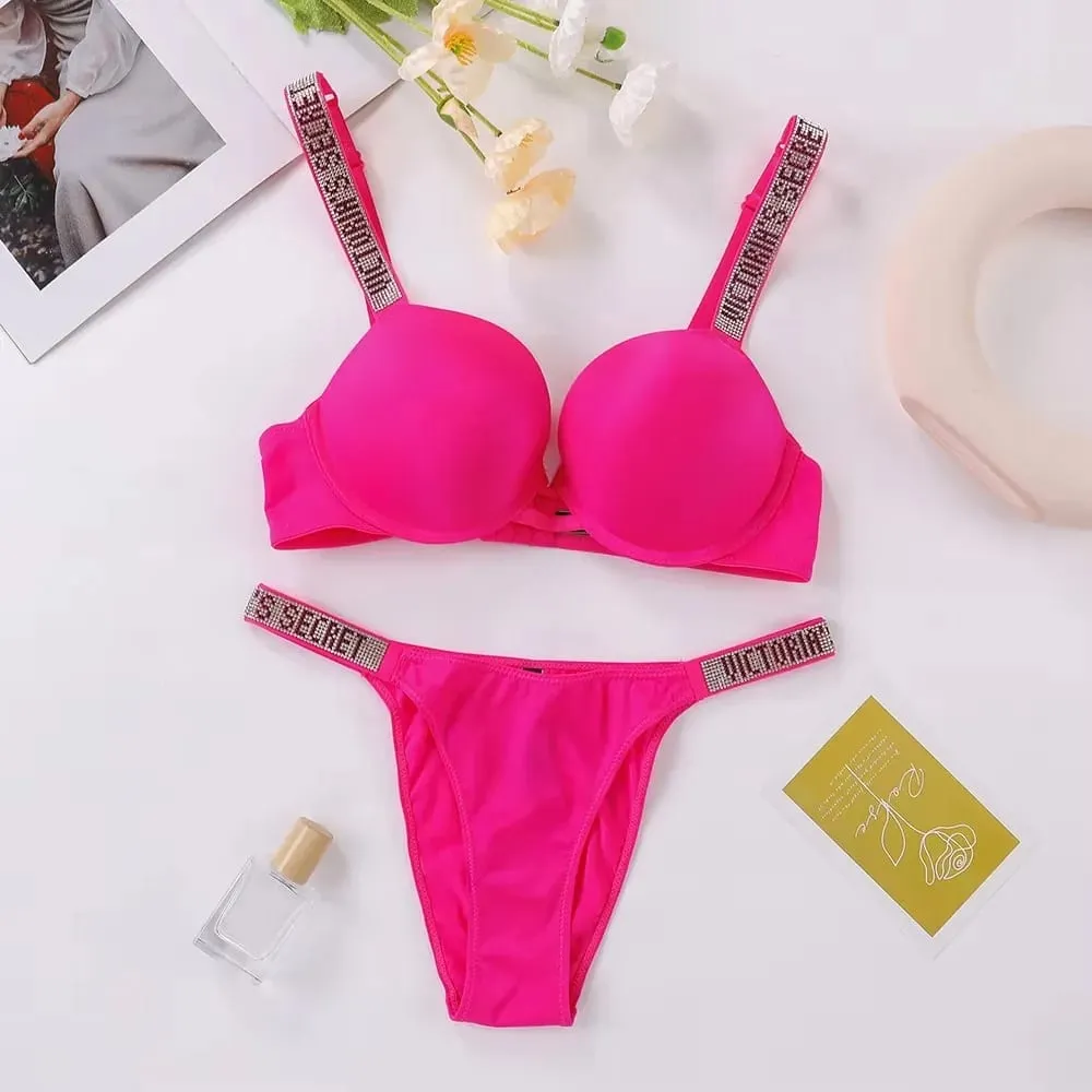 Victoria's Secret Sexy Lingerie Bra and Panty Set Push Up Classic Women's Lingerie Set Sexy Breathable Soft Versatile Shapewear — image 6