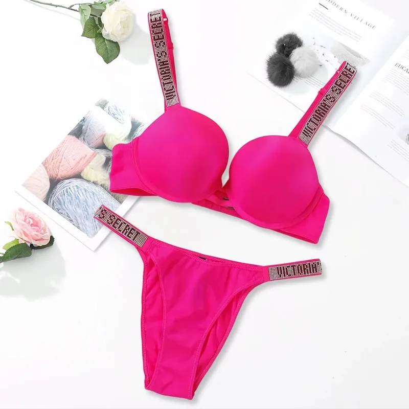 Victoria's Secret Sexy Lingerie Bra and Panty Set Push Up Classic Women's Lingerie Set Sexy Breathable Soft Versatile Shapewear — image 11