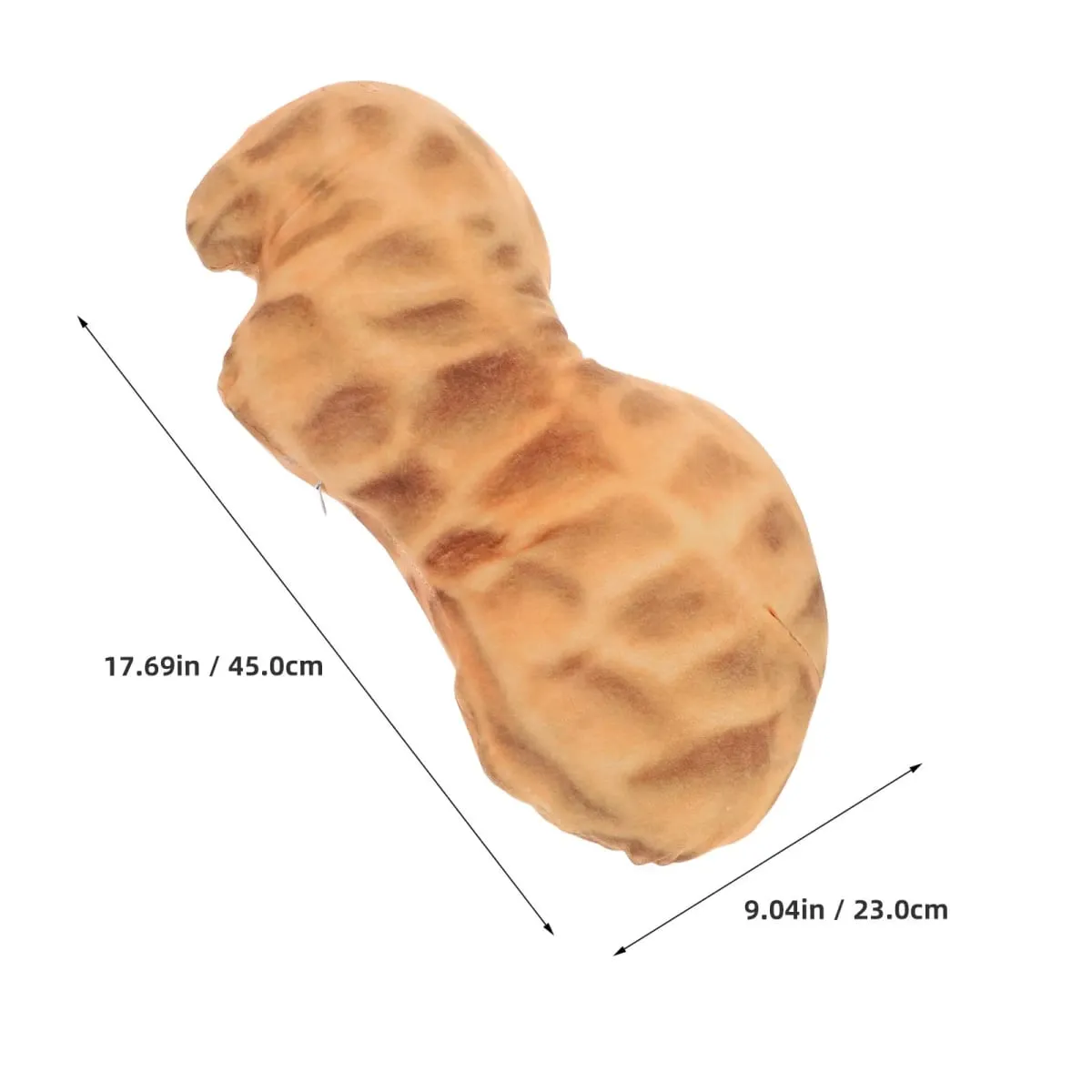 Creative Peanut Shaped Soft Decorative Cushion 45Cm Lumbar Support Pillow for Sofa Bed Office Cute Stuffed Food Shaped Cushion