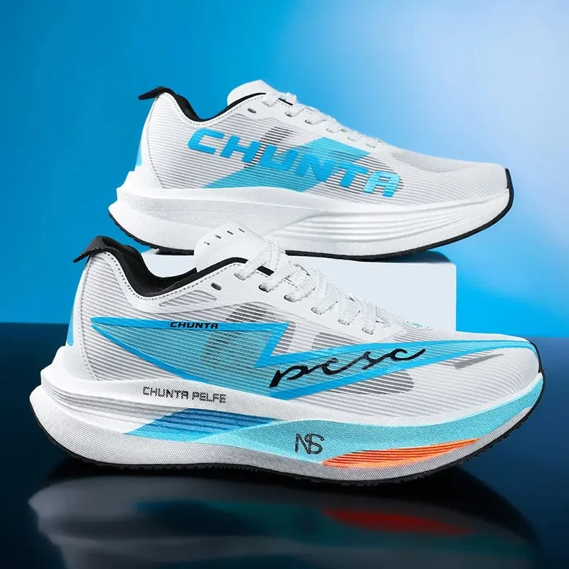 Men Running Shoes Marathon Carbon Board Speciality Sports Breathable Lightweight Women's Comfortable Chunta Athletic Sneakers