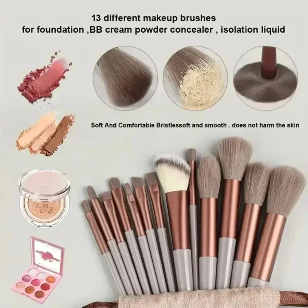 Makeup brush set soft and fluffy professional cosmetics foundation brush multi-style blending makeup brush beauty tools — image 3
