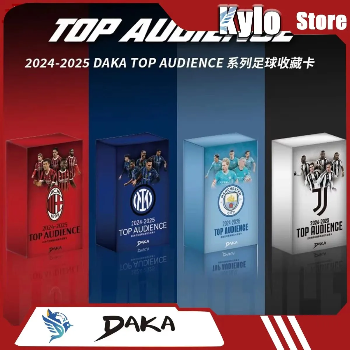 Daka 2025-2026 Trading Cards Top Audience Machester Cuty Juventus Ac Milan Internazionale Milano Football Star Official Box Gift — image 1
