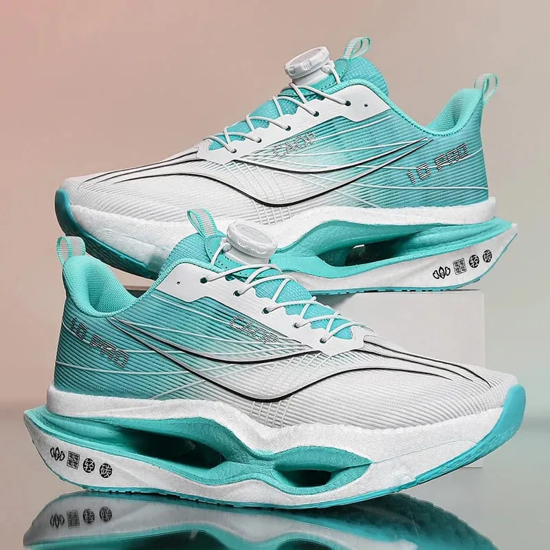 Running Shoes Men Sports Carbon Board Speciality Marathon Breathable Lightweight Women Comfortable Athletic Nonskid Sneakers — image 1