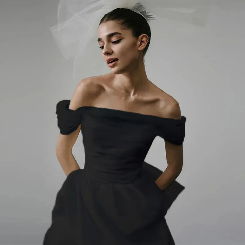 Nya eleganta lätta bröllopsklänningar för kvinnor Vit sexig brudminiklänning med nätsläpande brudklänning Lyxfest Vestidos