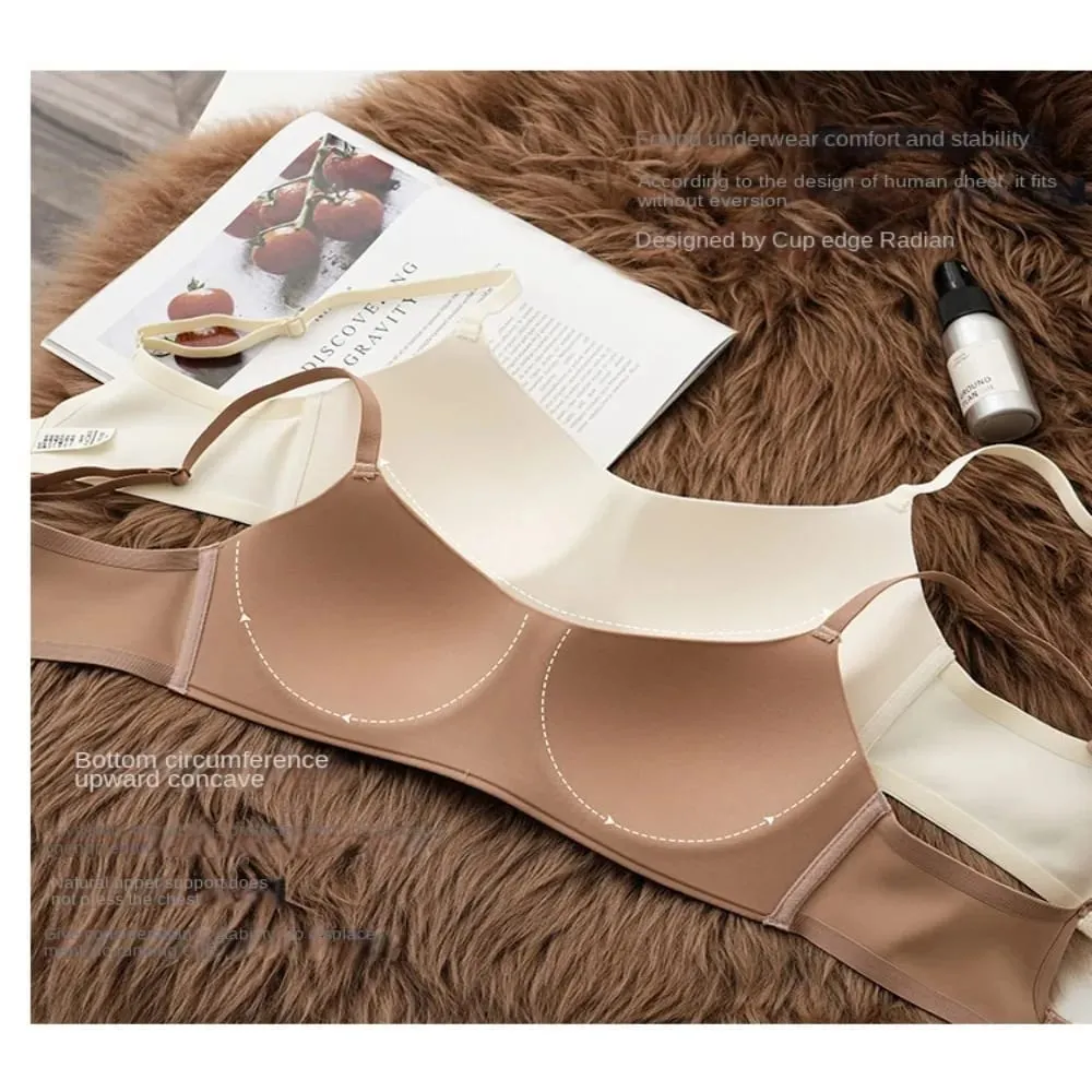 Soft Comfort Wireless Bra Thin Cup Breathable Fabric Seamless Bra Elastic Material Elastic Tube Top Bras Lingerie Beauty — image 3