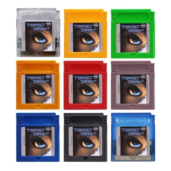Rewritable USA Version GBC Game Cartridge Perfect Dark 9 Colors Shells with Battery Video Game Console Card — image 1