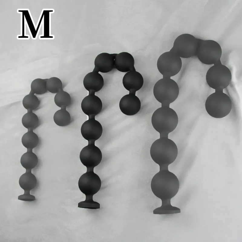 45/55/66 cm Långa analpärlor Bollar Dildo Butt Plug Sexleksaker för män Kvinnor Vaginal Plug BDSM Onani Prostata Massage Buttplug