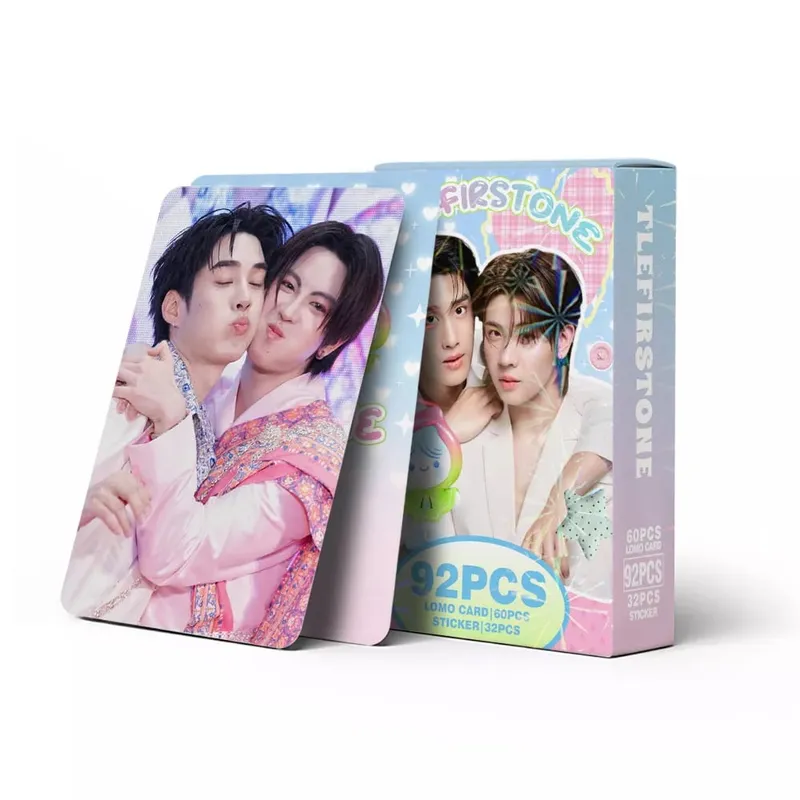 92PCS TLE FIRSTONE Thai Celebrity LOMO Photocards Set with Mini Stickers HD Printed Star Fan Collection Gift — image 3