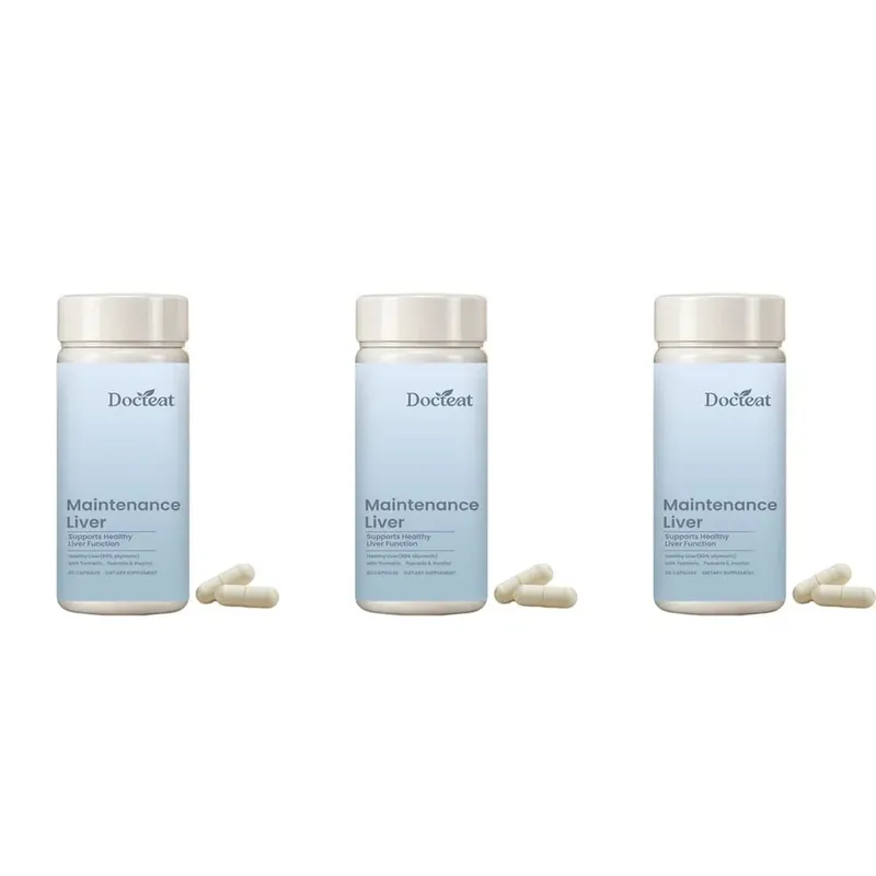 Liver Wellness Support Capsules with Milk Thistle Turmeric Extract Magnesium Glycinate Vitamin C E Herbal Formula 60 Capsules