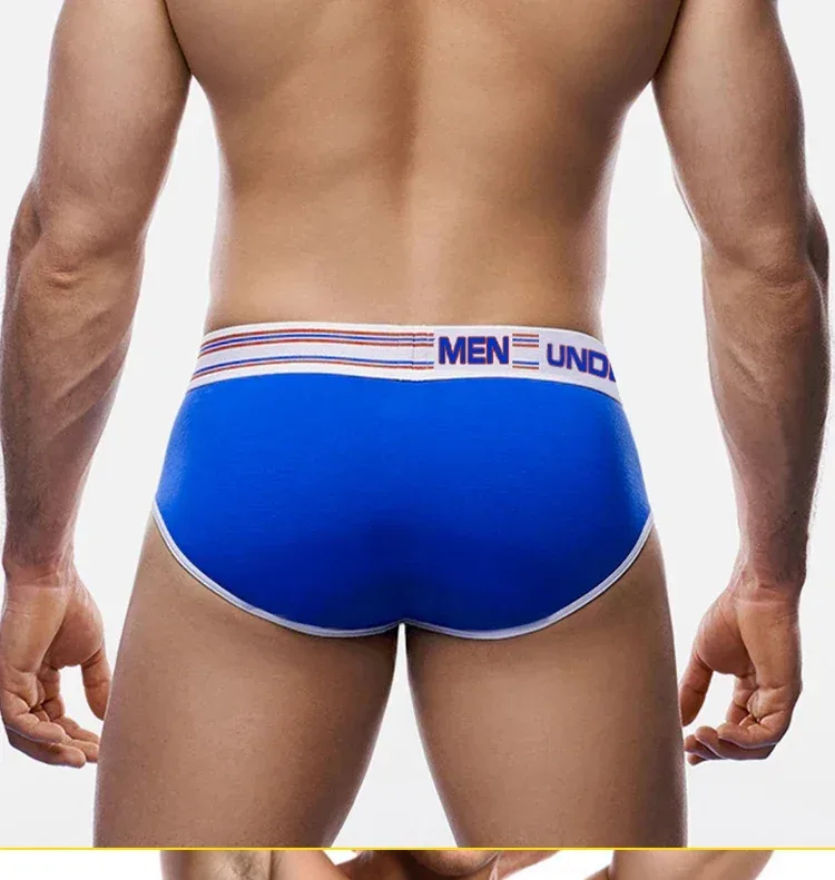 Cuecas masculinas de algodão colorido, bomba! Logotipo cintura larga cintura baixa sexy bolsa convexa 3D roupa íntima 3256813080433415 — image 22