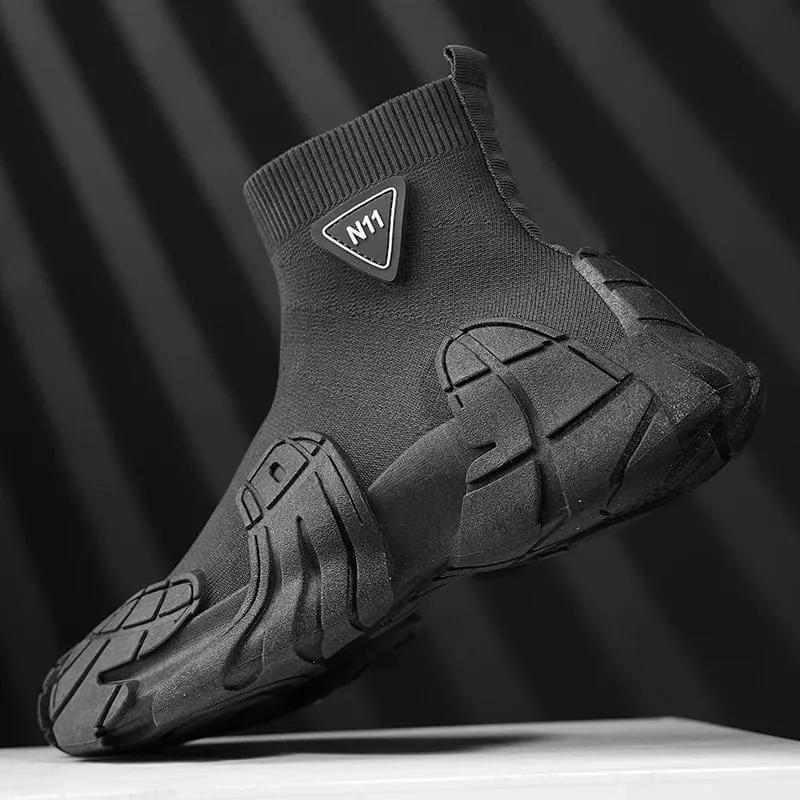 Outdoor Men Casual Boots Winter Designer Soft Sneakers Breathable Mens Socks Shoes Slip on Flat Lightweight Walking Sport Shoes — image 6