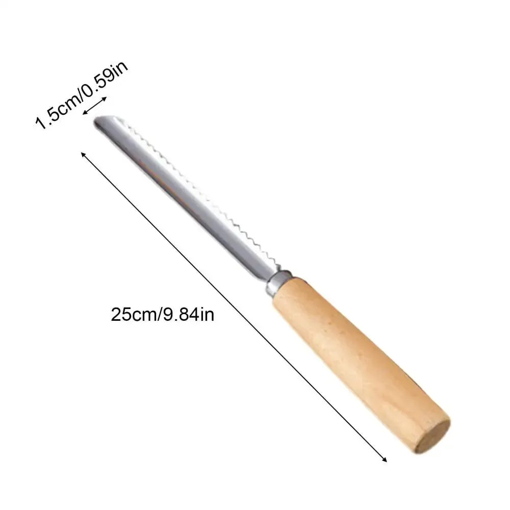 Stainless Steel Fruit Corer Multi-Function Pitter with Wood Handle Kitchen Fruit Slicing Cooking Juicing Canning Platters Tool — image 10