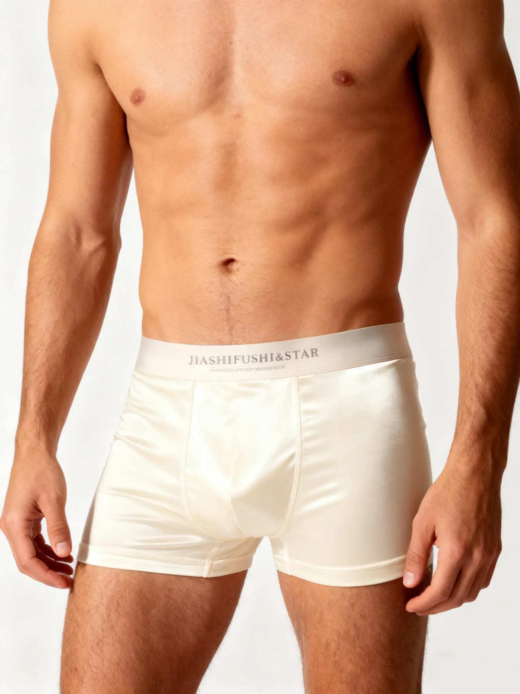 4 Pcs/Lot Breathable Men's Fiber Boxing Briefs, Comfortable Breathable Underwear, Medium Stretch Knit Fabric, Solid Color — image 14