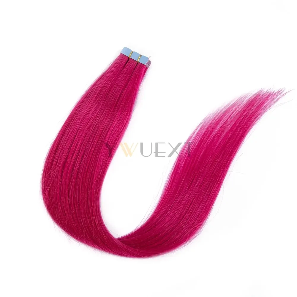 12-20 Inches Mini Tape in Human Hair in Fancy Colors Natural Straight Seamless Tape Hair Extensions for Outlet Hairstyles — image 5