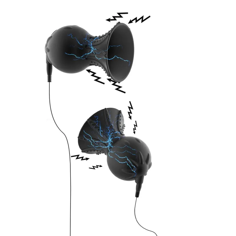 Electric Shocker Breast Pump Enlargement For Women Nipple Sucker Clitoris Suction Bondage E-stim Erotic Sex Toy Bdsm — image 9