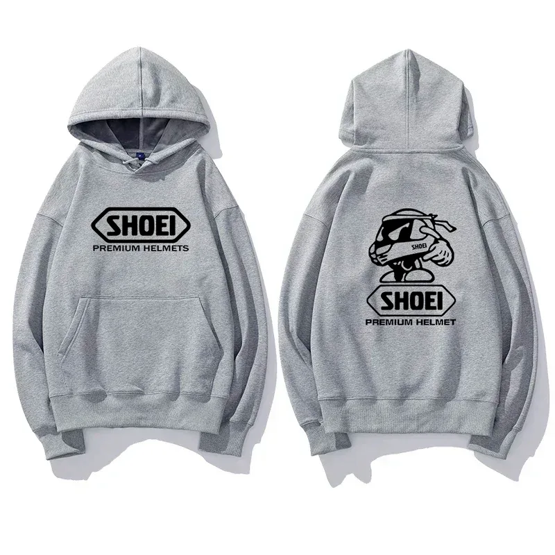 Motorcykelhjälm Tema Grafisk hoodie Unisex Fram Bak Dubbeltryck Biker Dragsko Huvtröja Casual Pullover Topp — image 9