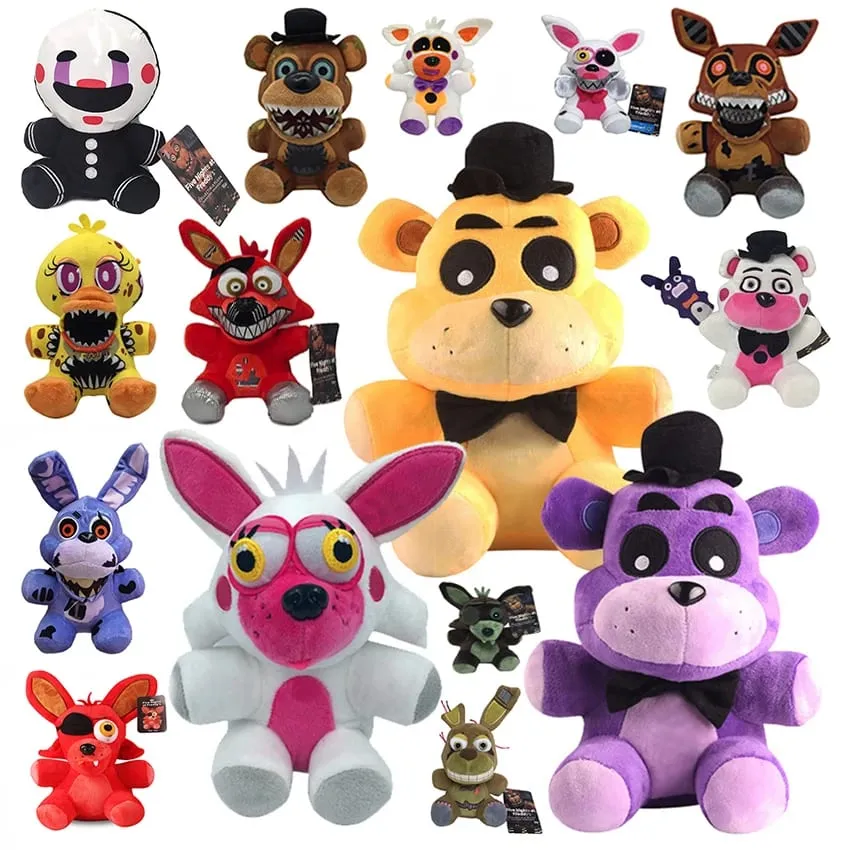 FNaf 18CM Plush Toys Bonnie Bear Foxy Cartoon Stuffed Dolls Freddy Kids Cute Game Doll Gifts — image 3