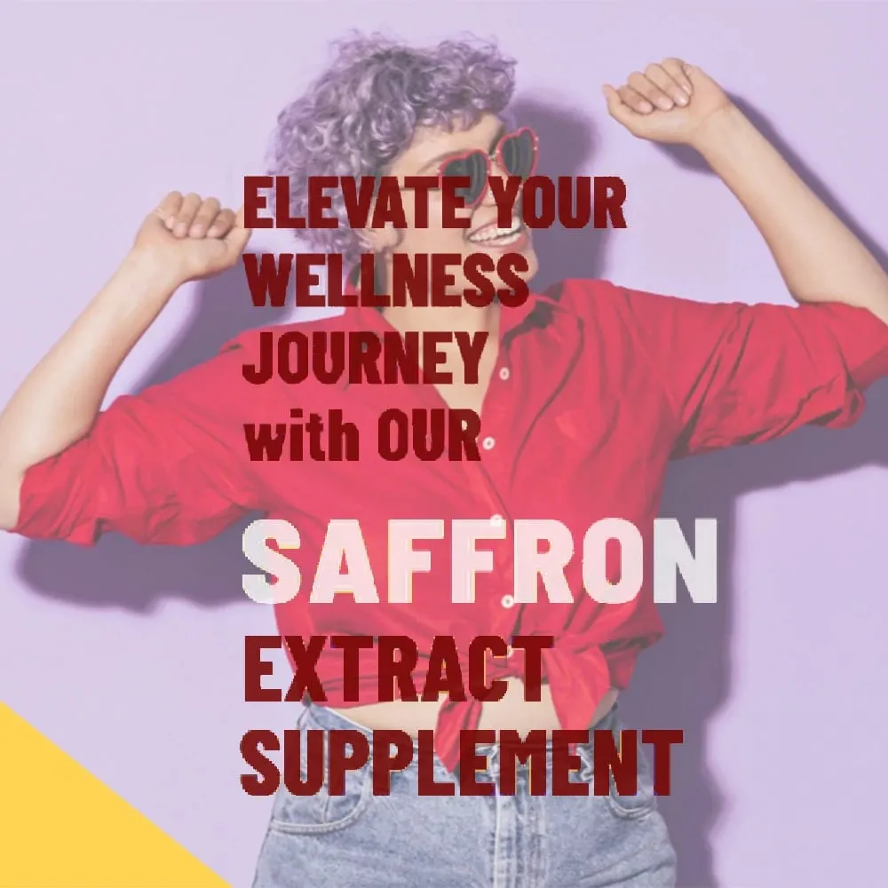 Saffron Supplements for Mood & Focus & Stress - with Saffron Flower Extract Curcumin & Zinc - Vegan Gluten Free | 90 Capsules