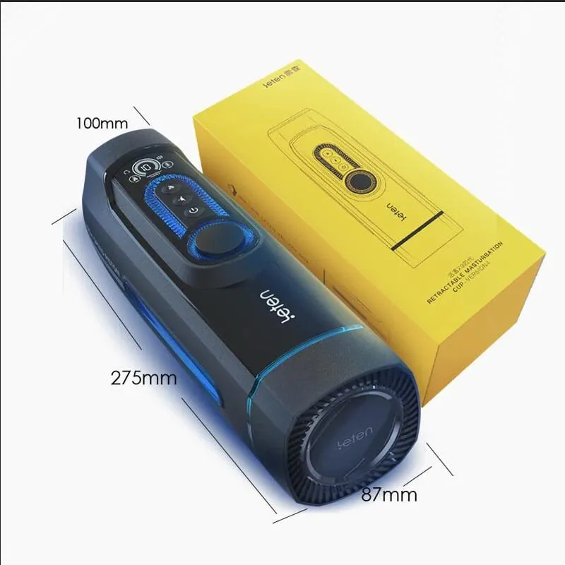 Leten Upgraded X9-IV Male Masturbator High Speed 45mm Piston Telescopic Heating AV Real Vagina Hatano Voice Cup Sex Toys For Men — image 4