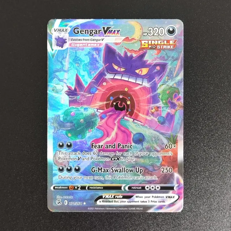 Pokemon Card PTCG Foil Proxy English Gengari Rayquaza Vmax Giratian Lugia V Mew Latias Latios EX Collectibles Trading Card Game