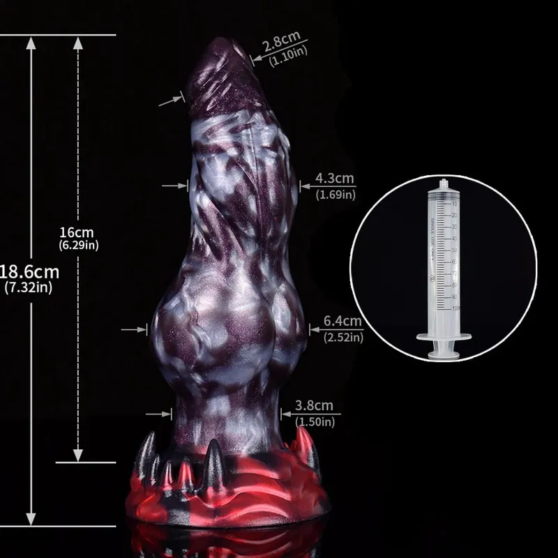 Squirting Horse Anal Dildos Monster Fake Penis G-Spot Stimulator Masturbation Butt Plug Cock Sex Toy For Women Men Flirting — image 13