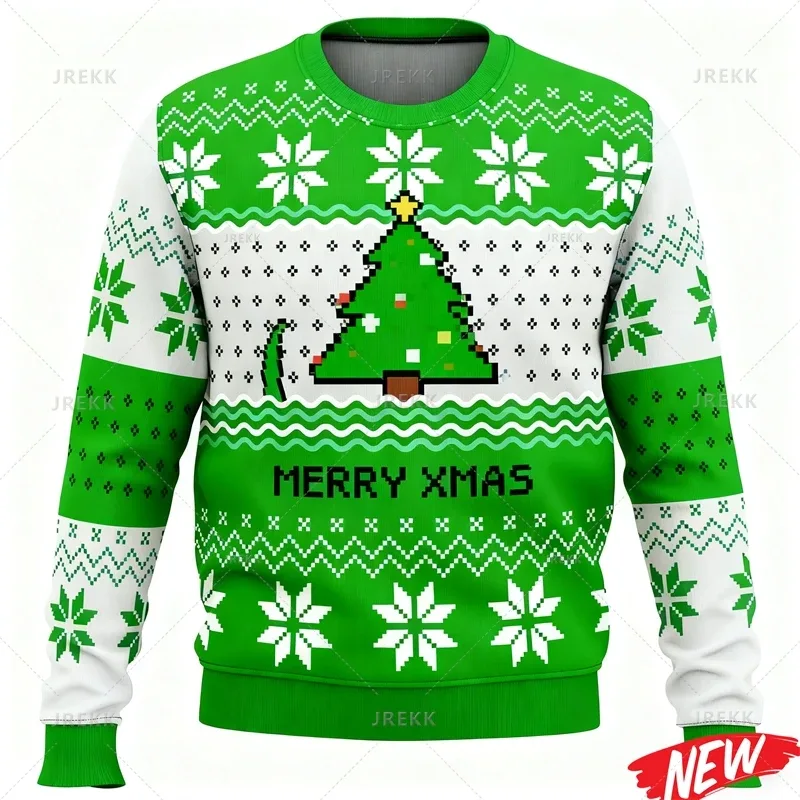 Cute Animal Ugly Christmas Sweater Men Women Fashion 3d Printed Merry Christmas Sweatshirt Colorful New Year Pullover Hoodies — image 4
