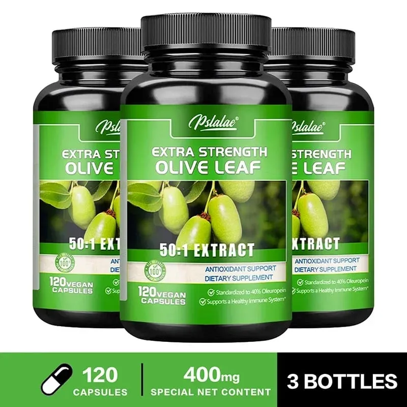 Olive Leaf Capsules - Antioxidant Improves Skin Condition Improves Blood Circulation Promotes Heart and Cardiovascular Health