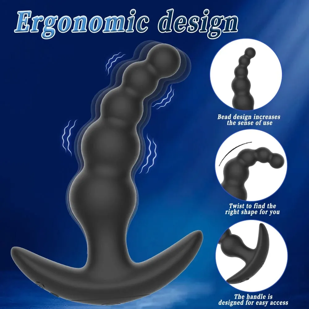 APP Control Vibrating Butt Plug Anal Beads 9 Vibrator Modes G-spot Vibrator Prostate Massager Sex Toys for Men Women Couples — image 3