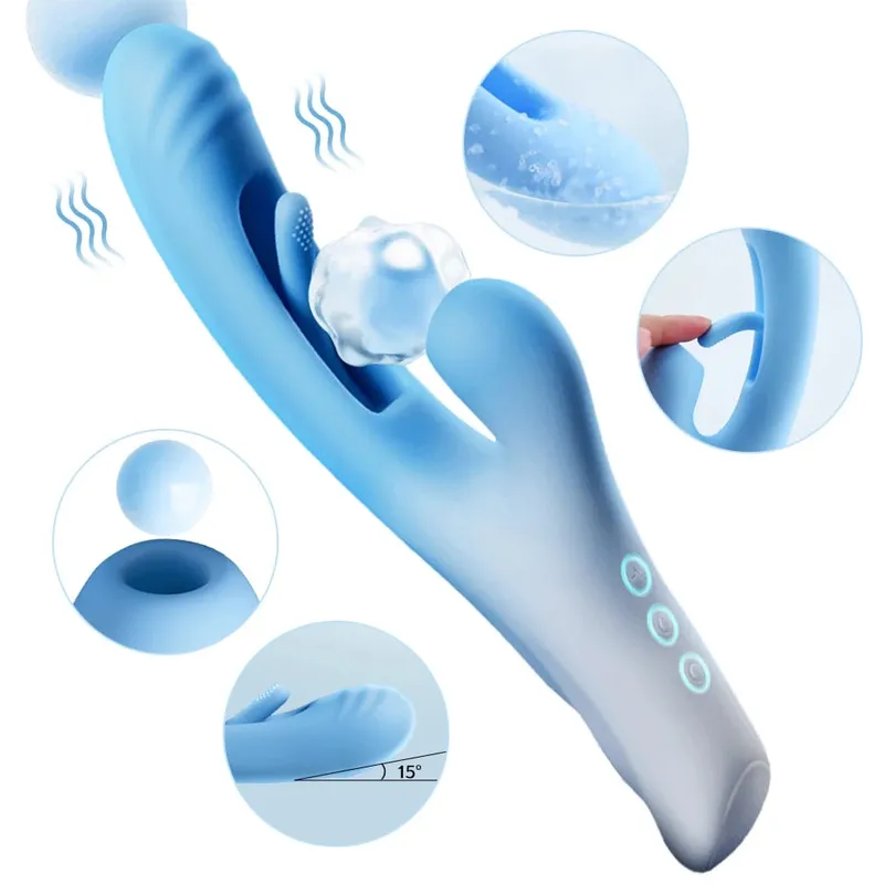 Marangyang Field Tapping Flapping Vagina Vibrator para sa mga Babae Sucker Rabbit Sucking Vibrator Babae Masturbator Mga Sex Toys para sa Babae