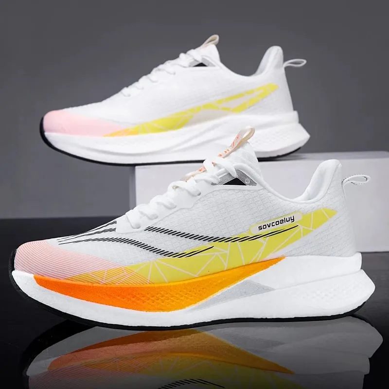 Carbon Plate Running Shoes Men Casual Marathon Athletic Sports Outdoor Travel Breathable Lightweight Comfortable Women Sneakers — image 5