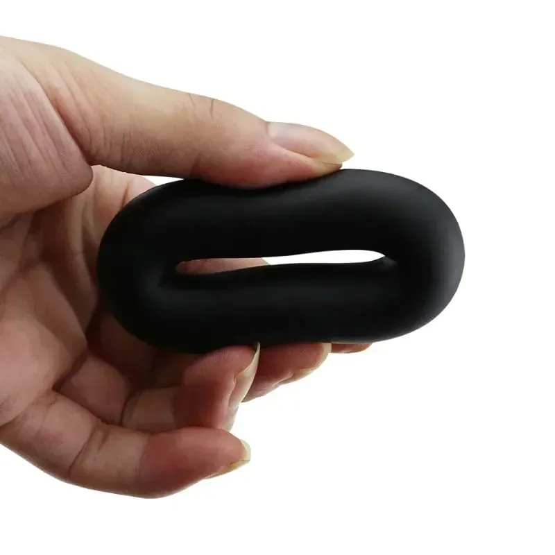 Silicone Penis Ring Lock Sperm Delay Rings para sa Mga Lalaki Gay Delay Ejaculation Soft Ring Adult Sex Toys Male Masturbator Cock Ring — image 2