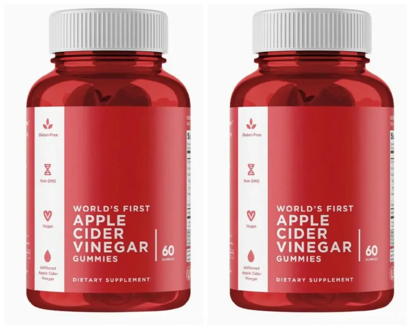 Conjunto de gomas de 3 pacotes: Ashwagandha para alívio do estresse, probióticos para a saúde intestinal + suplemento ACV Detox vegano sem glúten 60 ct cada — image 11
