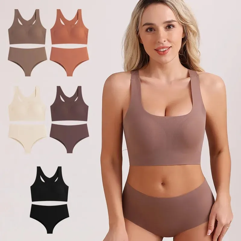 Women's Seamless Bra and Panty Set Racerback Smooth Everyday Lingerie 2026 — image 2