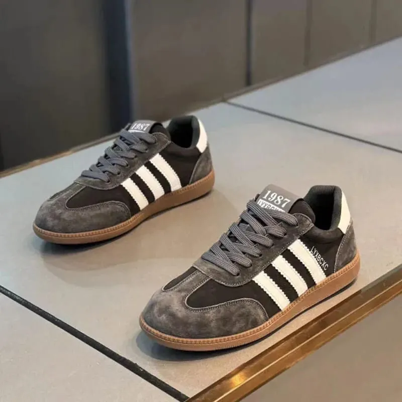 High Quality Leather Sneakers Men Trainers Classic Casual Sports Shoes Man Flat Sneakers Outdoor Non-slip Men's Skateboard Shoes — image 5