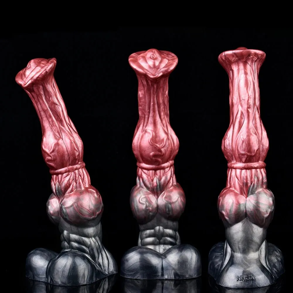 Silicone Horse Dildo Long Penis Anal Plug Napakalaking Knot G-spot Vaginal Stimulator na may Suction Cup Adult Sex Toy para sa Babae Mga Lalaki — image 2