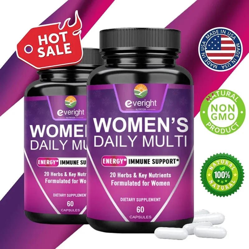 Multivitamin for Women: Supports Joints Skin Nails with Magnesium Biotin Calcium Zinc Selenium — image 1