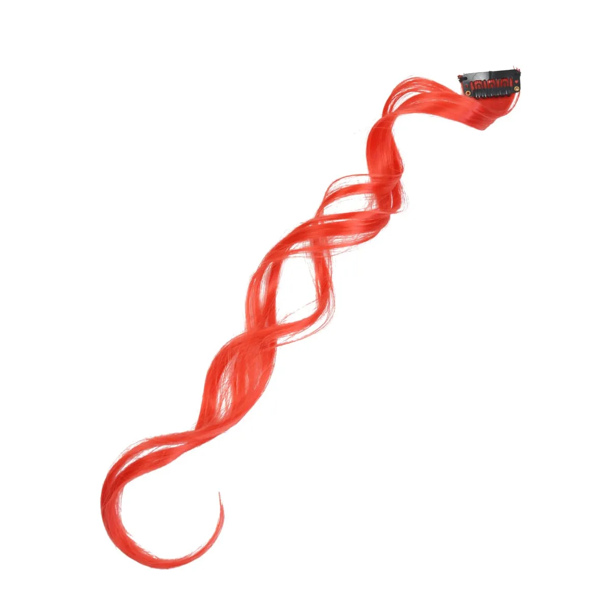 12 Colors Straight Curly Hair Synthetic Hairpieces Clip-In One Piece Pure Color Synthetic Hair Extension Pieces — image 6