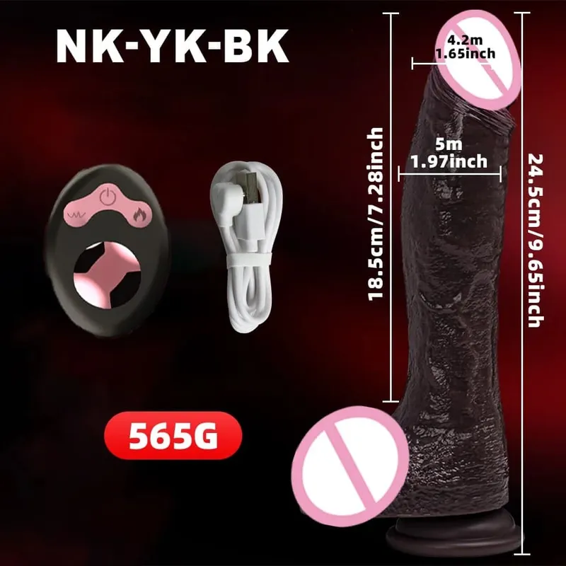 Realistic Thrusting Dildo Vibrator Adult Sex Toys for Women Silicone 8 inch Suction Cup Penis Anal G-spot Stimulator Couple Play — image 12