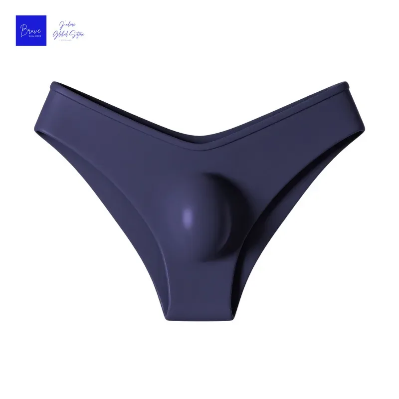 1 Piece Men's Sexy Semi Sheer V-Waist High Cut Briefs - Ultra-Thin Cool Touch Lightweight Breathable Soft Casual Men Underwear