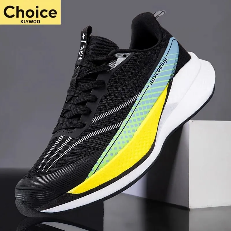 Marathon Running Shoes Men Sports Carbon Board Breathable Lightweight Comfortable Women's Athletic Cushion Stability Sneakers — image 3