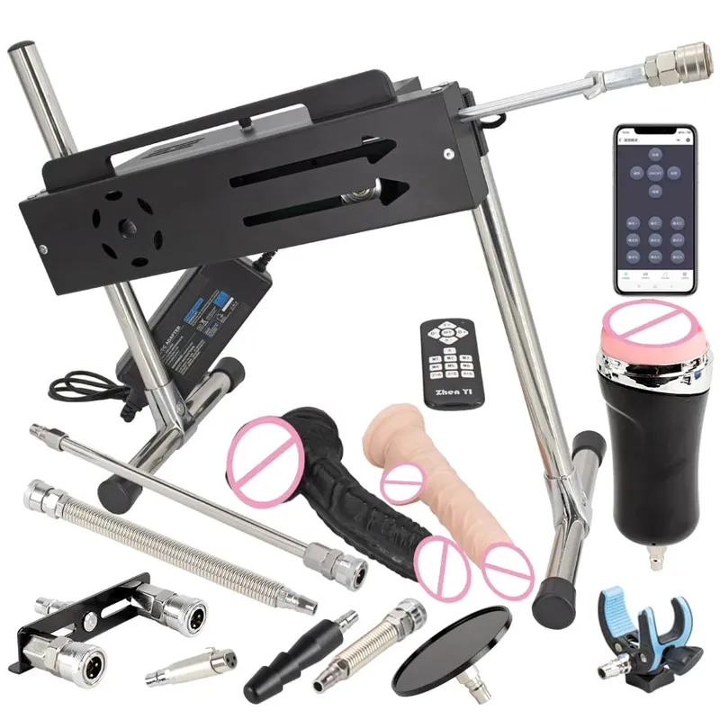 Máquina de masturbação automática super poderosa de 200w, 1-15cm, com acessórios de vibrador, suporta três controladores, máquinas sexuais — image 15