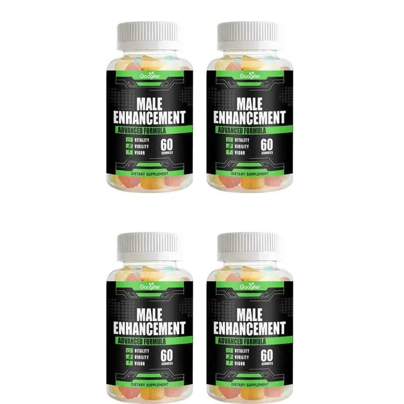 Googeer Men's Endurance Gummies Energy and Vitality Support Blood Flow & Post Training Muscle Recovery Support 60 Count