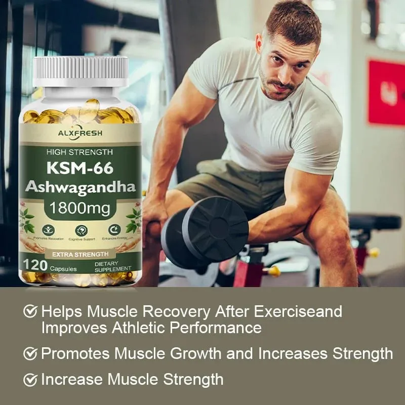 KSM-66 Cápsulas Orgânicas de Ashwagandha com Zinco | Vegano não OGM | Suplemento de saúde de fórmula premium — image 3